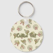 Vrouw Summer Petten Yellow Sleutelhanger (Voorkant)