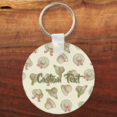 Vrouw Summer Petten Yellow Sleutelhanger (Voorkant)