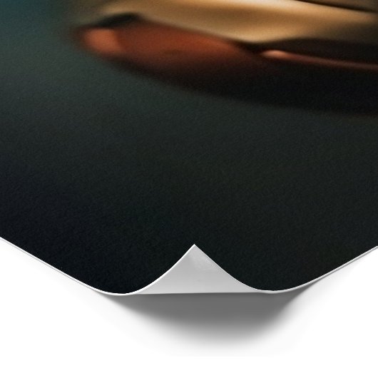 Vrouw Superheld Decor Gold en Bronze Poster (Hoek)