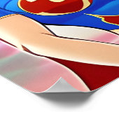 Vrouw Superheld Poster (Hoek)