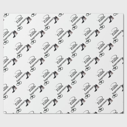 VROUW SUPREMACIE CADEAUPAPIER (Vlak)