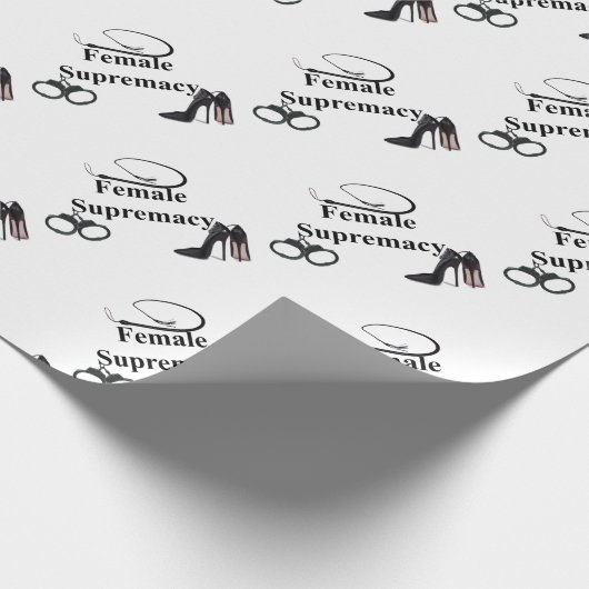 VROUW SUPREMACIE CADEAUPAPIER (Hoek)