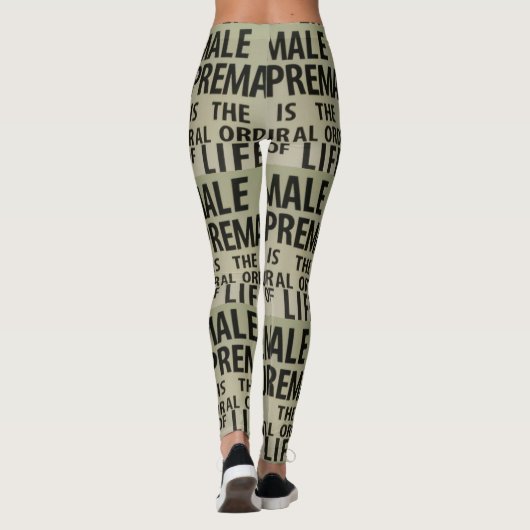 VROUW SUPREMACIE IS DE NATUURLIJKE VOLGORDE VAN HE LEGGINGS (Achterkant)