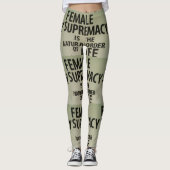 VROUW SUPREMACIE IS DE NATUURLIJKE VOLGORDE VAN HE LEGGINGS (Voorkant)