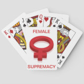 VROUW SUPREMACIE SPEELKAARTEN (Achterkant)