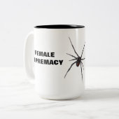 VROUW SUPREMACIE TWEEKLEURIGE KOFFIEMOK (Voorkant links)