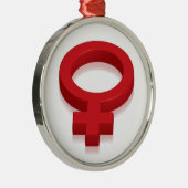 VROUW SUPREMACY SYMBOOL METALEN ORNAMENT (Rechts)