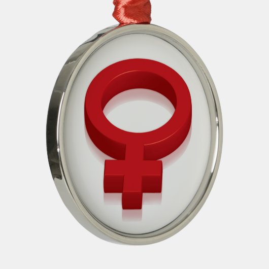 VROUW SUPREMACY SYMBOOL METALEN ORNAMENT (Rechts)