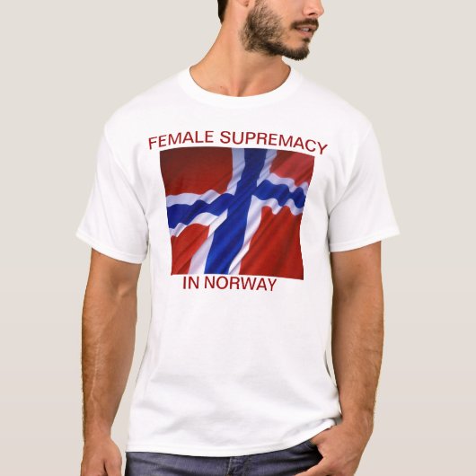 VROUW SUPREMATIE IN NOORWEGEN T-SHIRT (Voorkant)