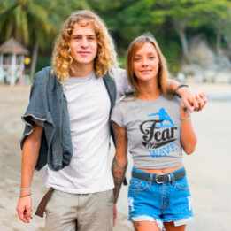 Vrouw Surfer Angst No Wave Women's Surfen T-shirt