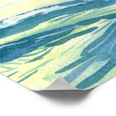 Vrouw Surfer in prachtige zon Poster (Hoek)