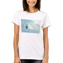 Vrouw Surfer T-shirt