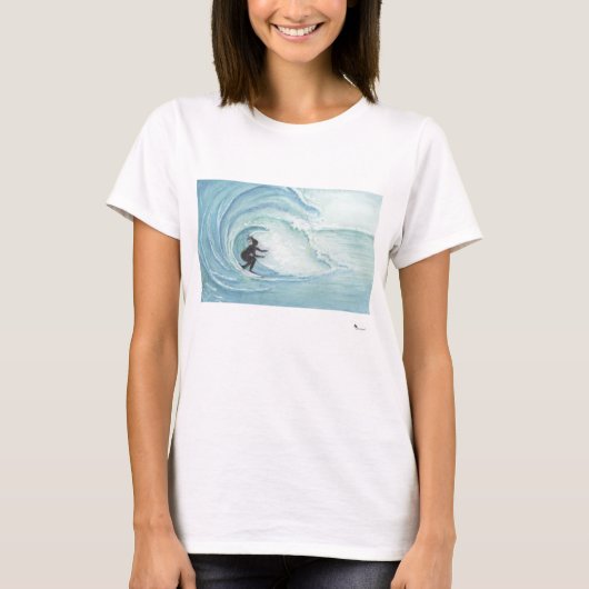 Vrouw Surfer T-shirt (Voorkant)