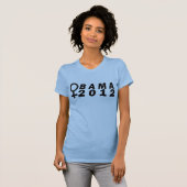 VROUW SYMBOL OBAMA SHIRT (Voorkant volledig)