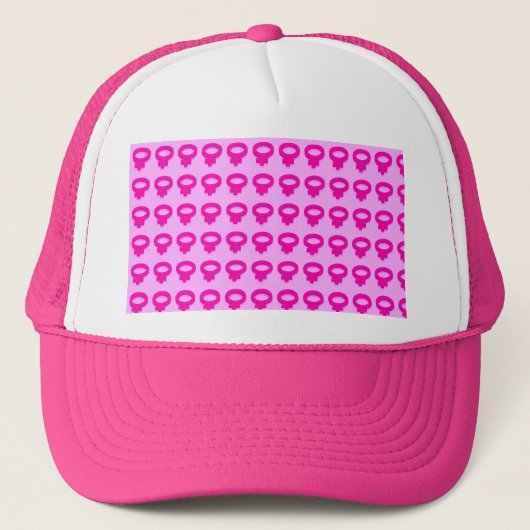 VROUW SYMBOLEN TRUCKER PET (Voorkant)