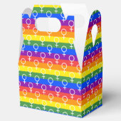Vrouw Symbool regenboogpatroon Bedankdoosjes (Geopend)