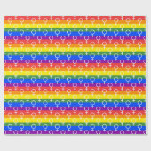 Vrouw Symbool regenboogpatroon Cadeaupapier (Vlak)