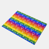 Vrouw Symbool regenboogpatroon Deurmat (Schuin)