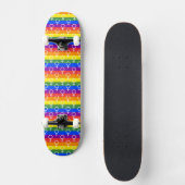 Vrouw Symbool regenboogpatroon Persoonlijk Skateboard (Voorkant)