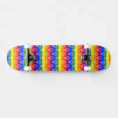 Vrouw Symbool regenboogpatroon Persoonlijk Skateboard (Horizontaal)