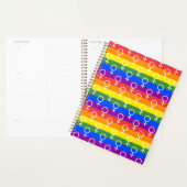 Vrouw Symbool regenboogpatroon Planner (Display)