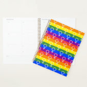 Vrouw Symbool regenboogpatroon Planner (Display)