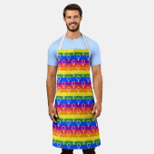 Vrouw Symbool regenboogpatroon Schort (Gedragen)