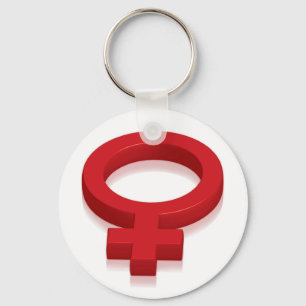 VROUW SYMBOOL SLEUTELHANGER