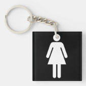 Vrouw Symbool Sleutelhanger (Voorkant)