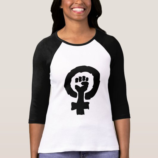 Vrouw symbool solidariteit hand t-shirt (Voorkant)