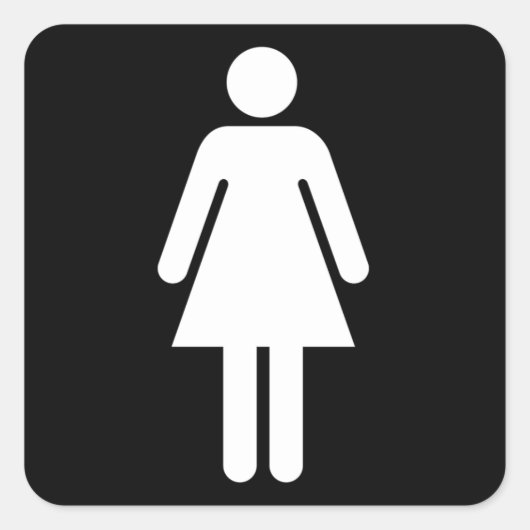 Vrouw Symbool Stickers (Voorkant)