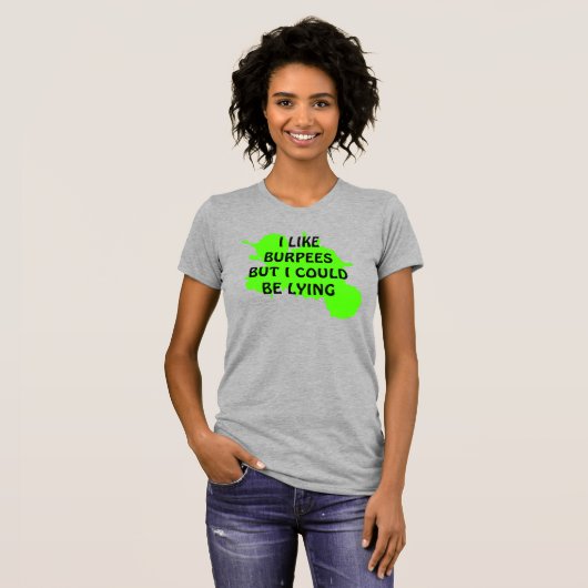 Vrouw t-shirt, CrossFit, t-shirt voor CrossFit. (Voorkant volledig)