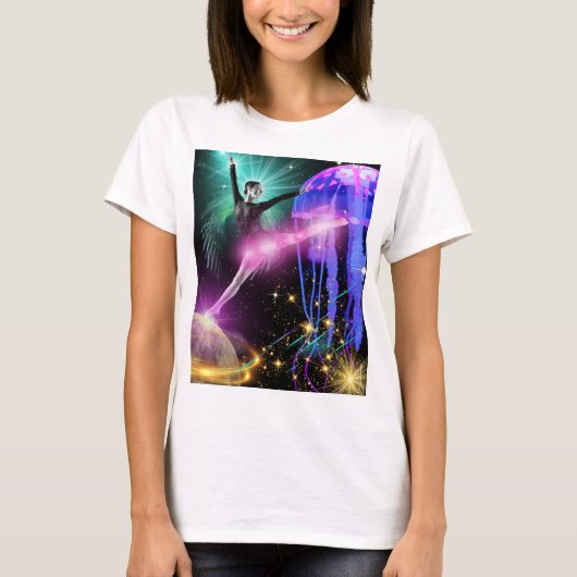 Vrouw T-shirt met Magic Jellyfish (Voorkant)