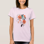 Vrouw T-shirt voor bloemenonderzoek (Voorkant)
