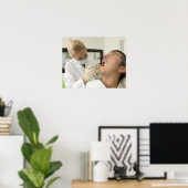 Vrouw tandheelkundige man poster (Thuiskantoor)