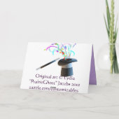 Vrouw te paard Sympathy Card Kaart (Achterkant)