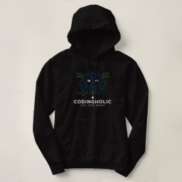 Vrouw Tech Brain Circuit Coderingsgrafiek Hoodie