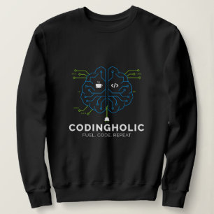 Vrouw Tech Brain Circuit Coderingsgrafiek IT Meisj Trui