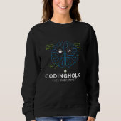 Vrouw Tech Brain Circuit Coderingsgrafiek IT Meisj Trui (Voorkant)