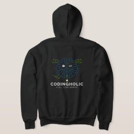 Vrouw Tech Brain Circuit Coderingsgrafiek Voor Cod Hoodie