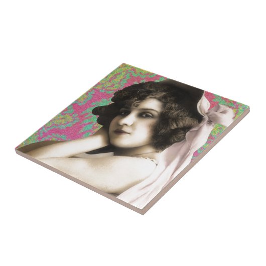  vrouw tegeltje (Zijkant)