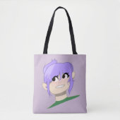 Vrouw tekenfilm tote bag (Voorkant)