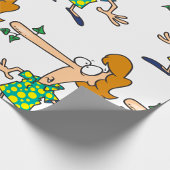 Vrouw Telling Lies Cadeaupapier