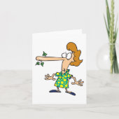 Vrouw Telling Lies Kaart (Voorkant)