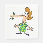 Vrouw Telling Lies Servet (Voorkant)