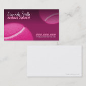 Vrouw Tennis Coach Card - Tennis Instructore Visitekaartje (Voorkant / Achterkant)
