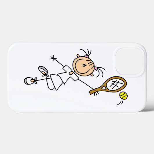 Vrouw Tennis Player Case-Mate iPhone Case (Achterkant (horizontaal))