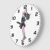 Vrouw Tennis Player Grote Klok (Hoek)