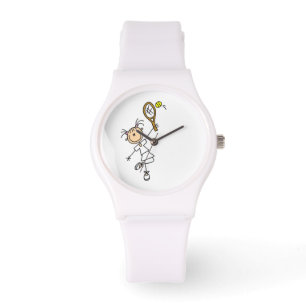 Vrouw Tennis Player Horloge
