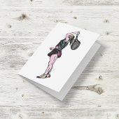 Vrouw Tennis Player Kaart